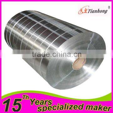 Electrically conductive usage aluminum foil material and polyester film