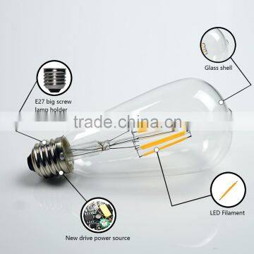 Clear Antique Vintage Retro ST58 E26 E27 B22 Energy Saving Chandelier5w Edison Led Lights Led Bulb photo-6