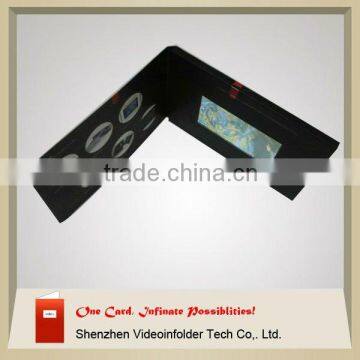 Video Advertising Booklet/TFT Screen Video Greeting Card /LCD Video Booklet/lcd video brochure carfor advertisement & propaganda
