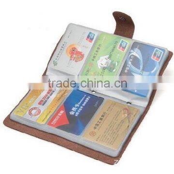 Flip cover useful Leather Multi Card Organizer