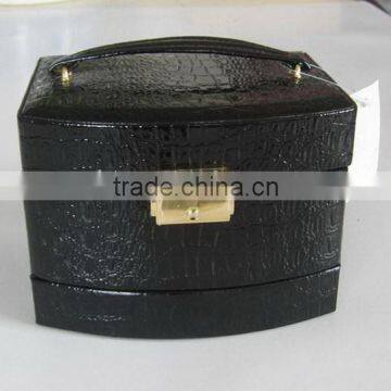 Design hot selling fashionable leather cosmetic box