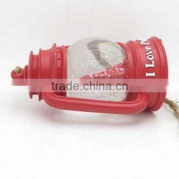 2015 Fresh Design Led Latern Snow Globe for Wedding Gifts Eiffel Tower Love Story Theme photo-2