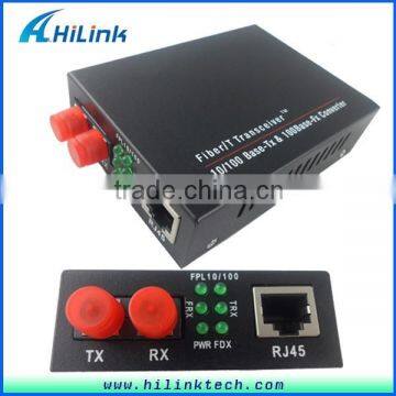 Dual Fiber FC RJ45 Connector Media Converter 10/100Base