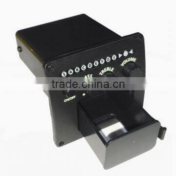 2-Band Preamp EQ Acoustic Guitar AEQ-2T Tuner Piezo Equalizer guitar equalizer manufacture