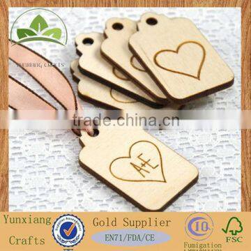 wooden hangtag card