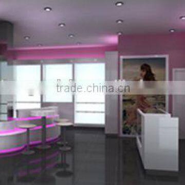 Fashion furnitures for cosmetic display,hair salon display shelf