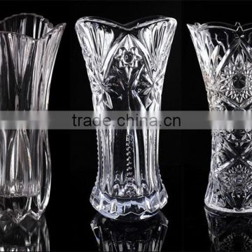 clear glass vase for home decoration