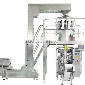 Peanuts packing machine with multihead weigher and vertical packing machine