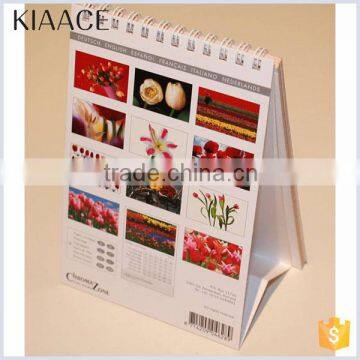 Custom year acrylic desktop printing paper unique desk calendar