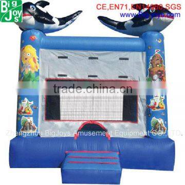 China cheap mini commercial inflatable bouncer house air jumping bouncy castle bounce house with slide for sale