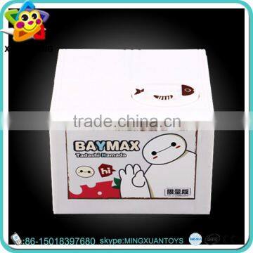 Promotional plastic cat piggy bank coin box toys for kids