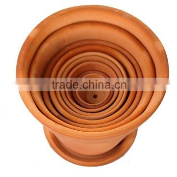 terracotta mini pots Set of 9 for plant cheap