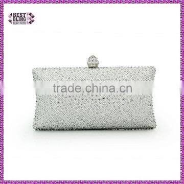 new arrival silver bling evening clutch bags woman fashion bags exquisite indian wedding purses (C601)