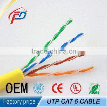 wholesale 1000ft 4pairs twisted 23awg UTP/FTP/SFTP/SSTP cat 6 lan cable