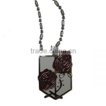 New&Hot Attack on Titan Badge Of The Stationary Guard Key Ring/Chain Silvery