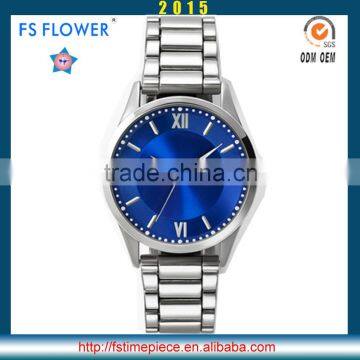 FS FLOWER - Men Watch Fashion Quartz Movt Japan Movt Quartz Watch Stainless Steel Back Water Resistant Watch