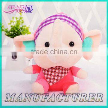 Factory Price 2016 Popular Custom Plush Claw Machine Elephant Toys