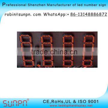 Spanish Led Gas Price Sign Station 8.8.8.8 6inch R/G/Y/W Color photo-6