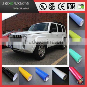 Good car wrapping 1.52*30m vinyl gloss stretchability car wrap sticker