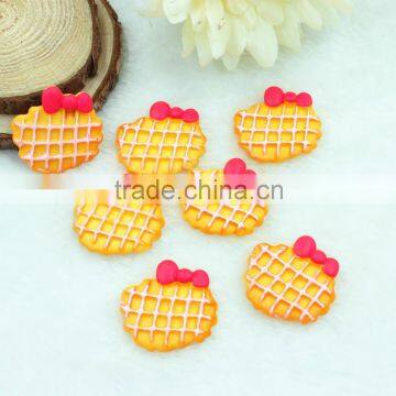 New arrival flatback resin cabochons resin donut resin foods for hair kids accessories DIY resin crafts