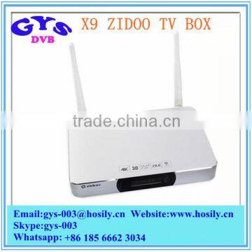 ZIDOO X9 4K Smart TV Box Mstar Chipset Android4.4 TV Box KODI Dual Band WiFi Media Streamer