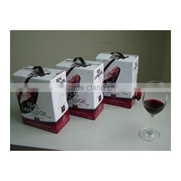 Colorful Luxury brand paper bag in box, wine bag bag in box, red wine bag in box