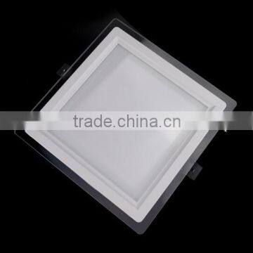 6W 12W 18W High Brightness glass Recessed dimmable led Ceiling panel