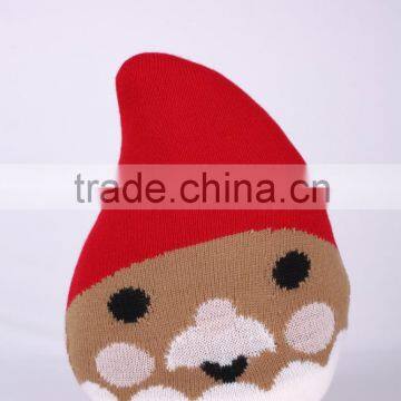 2016 Chrismas Accessories Toy for Kids Acrylic Cartoon Pattern Knitted Made in China Manufacturer