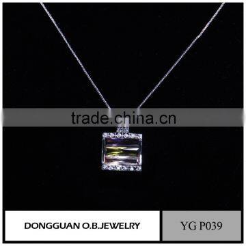 Fashion Zircon Diamond Pendant Necklace ,american charming diamond earring 925 silver china wholesale 925 silver jewelry