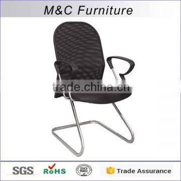 1.5mm tube thickness black conference full mesh chair