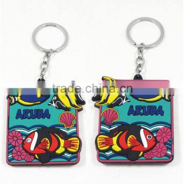 Promotional Gift Cartoon Cute Customized Shaped Keychain 3d PVC Key Ring photo-3