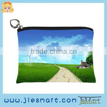 JSMART Change purse sublimation printing microfiber photo bag tourism souvenir