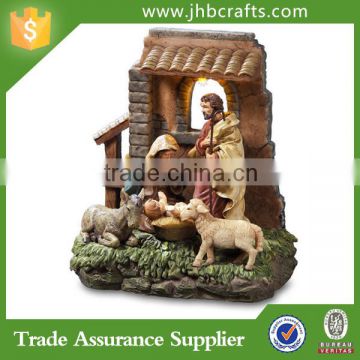 Resin Religion Holy Family Statues Set