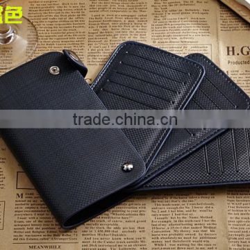 Best quality cow hide leather practical pocket credit card case holder