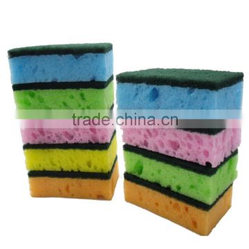 JML1005 9pcs/set Kitchen Necessities Seaweed Sponge Scouring Pads with Bag Packaging