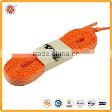 Promotional custom logo polyester bulk shoelaces for wholesale