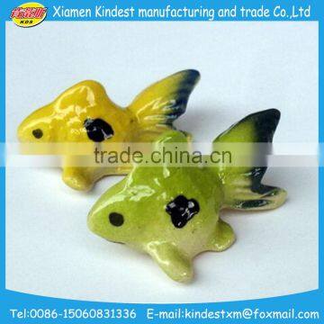 2016 Custom Glazed Animal Ceramic Fish Figurines for Promotion