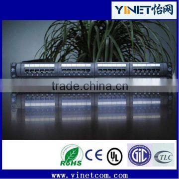 YINET 24-Port Cat5e Unshielded Wallmount or Rackmount Patch Panel