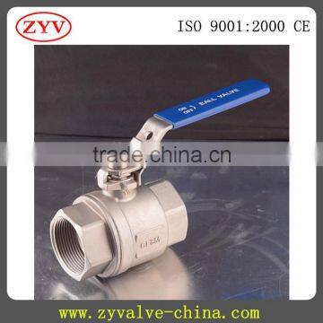 2 PC 316 stainless steel Ball Valve,Two Pieces Ball Valve