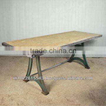 RECLAIMED INDUSTRIAL Dining TABLE, INDUSTRIAL Dining TABLE, RECLAIMED Vintage Dining TABLE