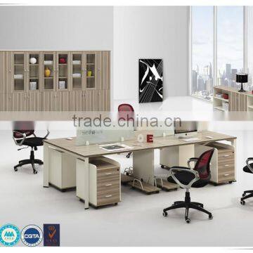 Wholesale concise four-seater MFC office workstation design