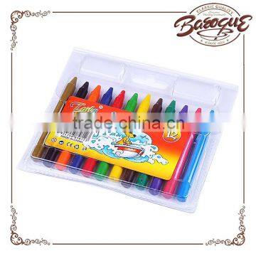 High Quality Bulk Wholesale Washable Crayon, Promotional Gift Children Kids Crayon, Custom Color Round Shape Plastic Crayon