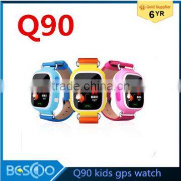 Hot Q90 Touch Screen WIFI Positioning Smart Watch Children SOS Call Locator Finder Device Tracker Kid Safe Anti Lost Monitor