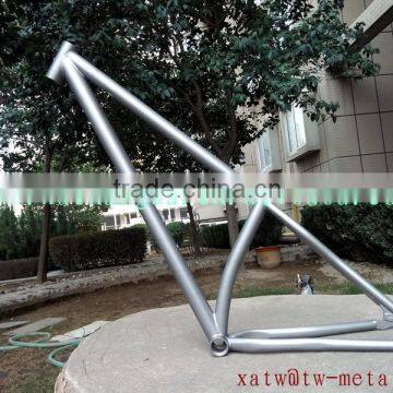 titanium mtb bike frame with bending seat tube titanium fat bicycle frame