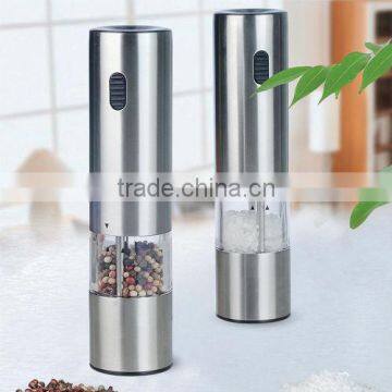 new style stainless steel electric turkish pepper grinder with light