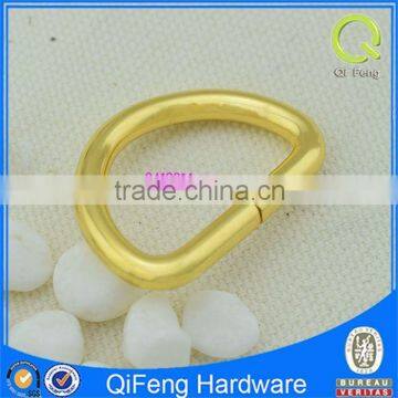 wholesale shiny gold d ring hardware factory price