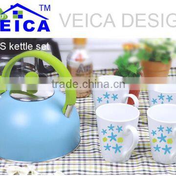 2016 new gift choice enamel kettle set