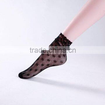 Good quality fashion ladies fishnet nylon short socks