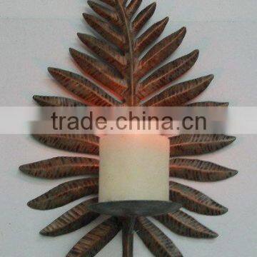 Metal Cerative Leaf Candle holder Wall hanging