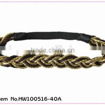 2014 new design braided stretch headband for women